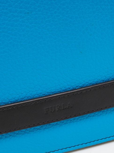 ULISSE Pochette en cuir de veau St Eracle turquoise h - Sacs pour Femme