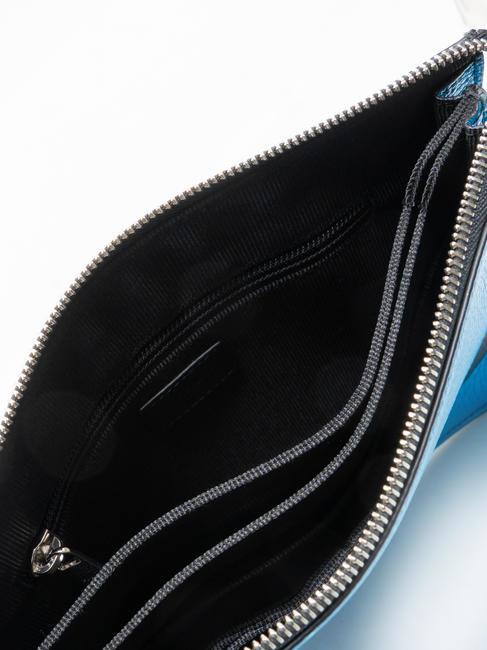 ULISSE Pochette en cuir de veau St Eracle turquoise h - Sacs pour Femme