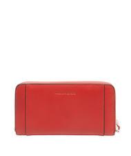 PIQUADRO MUSE Grand portefeuille en cuir zipp&eacute; ROUGE - Portefeuilles Femme - 3