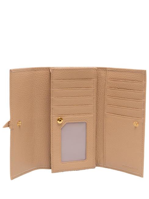 CHERRY  Portefeuille en cuir grainé grillé - Portefeuilles Femme