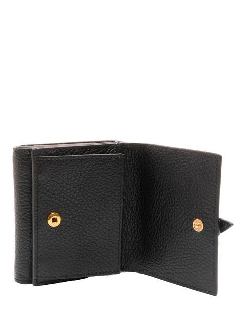 CHERRY Mini portefeuille en cuir Noir - Portefeuilles Femme