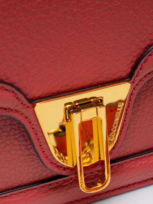 NEW MARVIN TWIST Sac bandoulière micro, en cuir canneberges - Sacs pour Femme