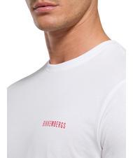 BIKKEMBERGS VERTICAL STRIPES T-shirt en cotton blanc - T-shirt - 3