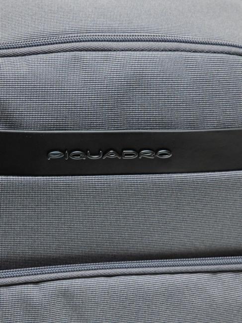 KLOUT Sac à dos en cuir et tissu, support pc 15,6" grigio2 - Sacs à dos pour ordinateur portable