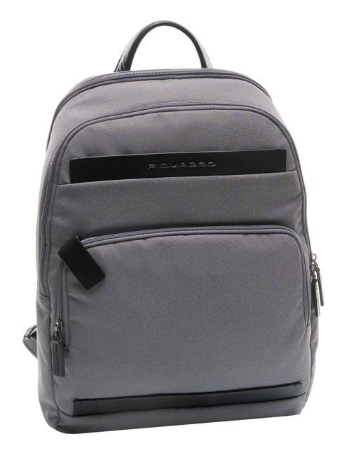 KLOUT Sac à dos en cuir et tissu, support pc 15,6" grigio2 - Sacs à dos pour ordinateur portable