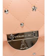 L'ATELIER DU SAC REBECCA Sac matelassé à rabat pêche - Sacs pour Femme - 3