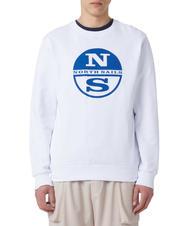 NORTH SAILS N|S LOGO Sweat col rond en coton blanc - Pulls molletonnés - 2
