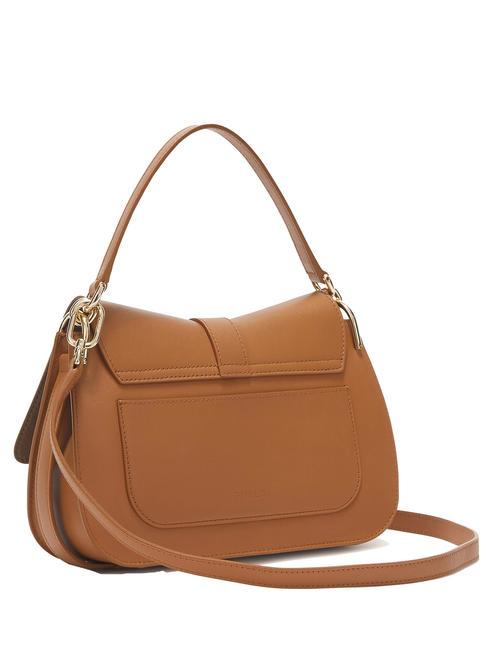 FLOW M Sac à main M en cuir Brandy - Sacs pour Femme