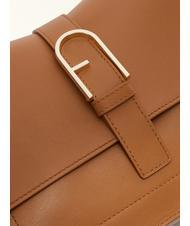 FURLA FLOW M Sac à main M en cuir Brandy - Sacs pour Femme - 3