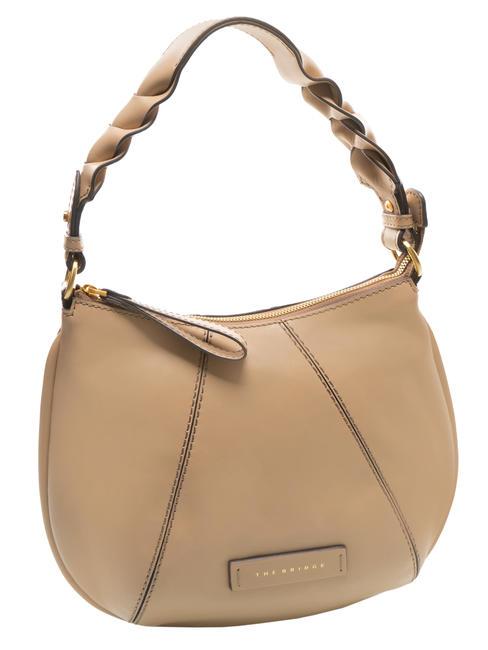 BRIGIDA Sac hobo porté épaule en cuir ab naturel. or - Sacs pour Femme