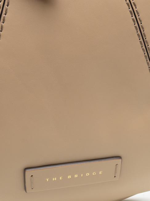 BRIGIDA Sac hobo porté épaule en cuir ab naturel. or - Sacs pour Femme