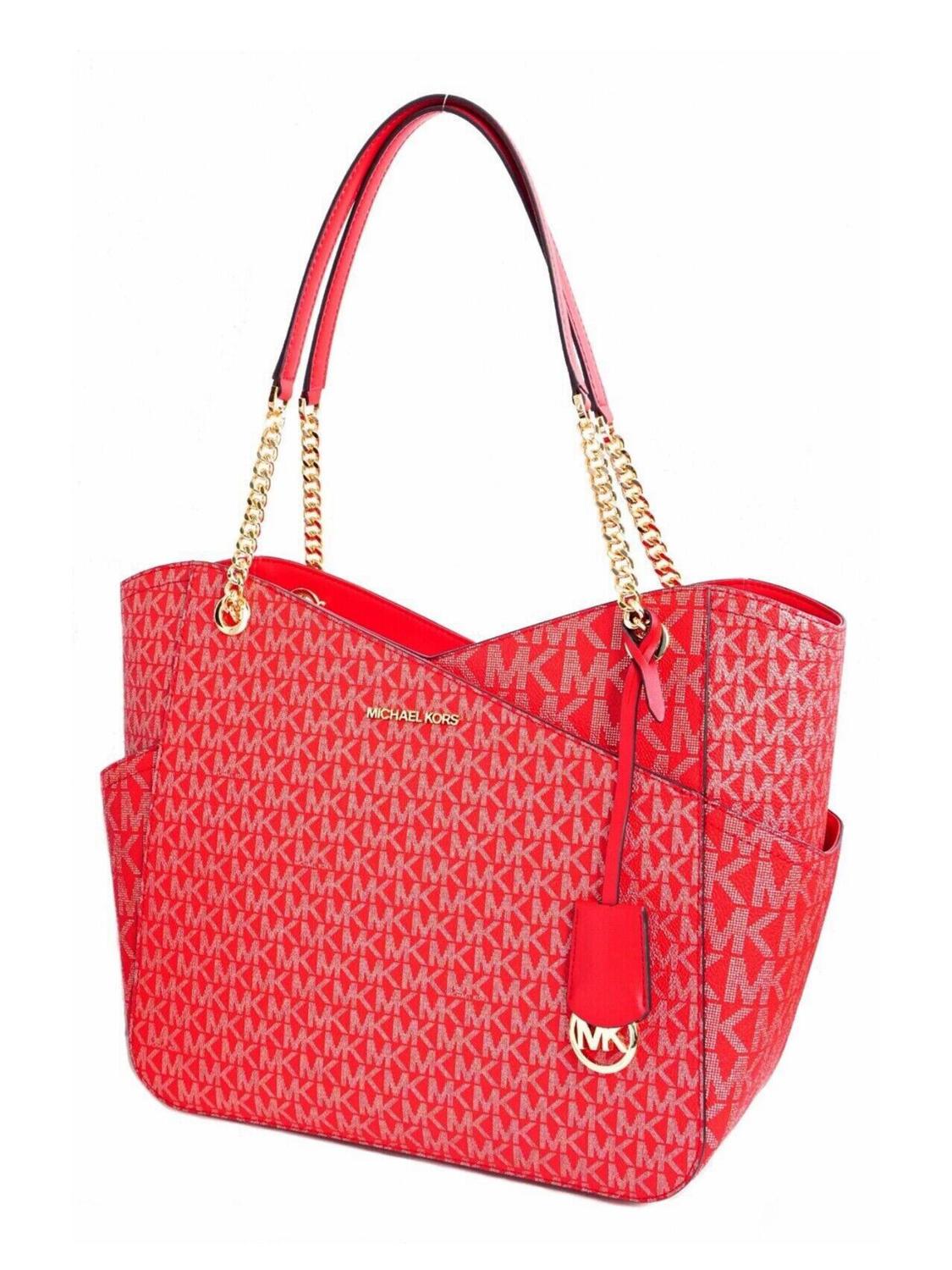 Michael Kors Jet Set Travel Sac Fourre Tout A Bandouliere Brt Rouge Mlti Achetez A Prix Outlet