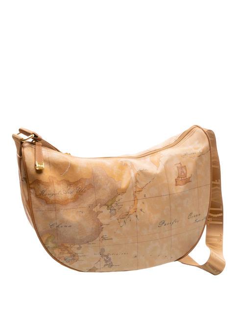 GEO CLASSIC Grand sac bandoulière croissant NATUREL - Sacs pour Femme