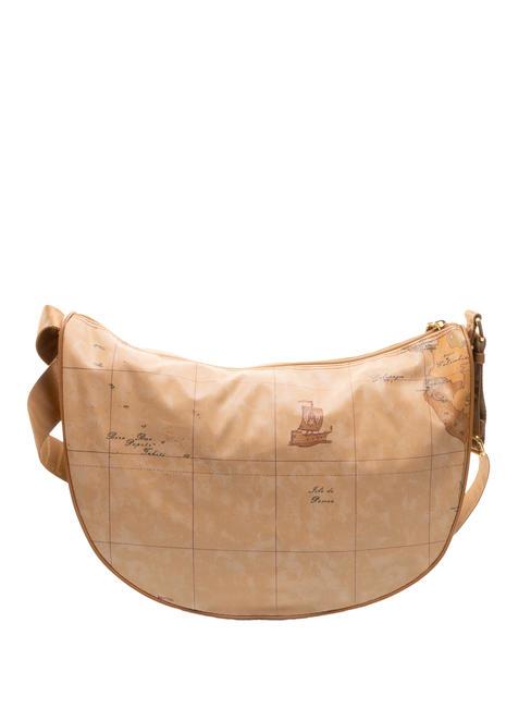 GEO CLASSIC Grand sac bandoulière croissant NATUREL - Sacs pour Femme