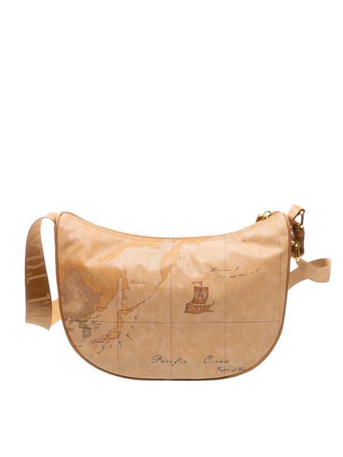 GEO CLASSIC Sac croissant d'épaule moyen NATUREL - Sacs pour Femme