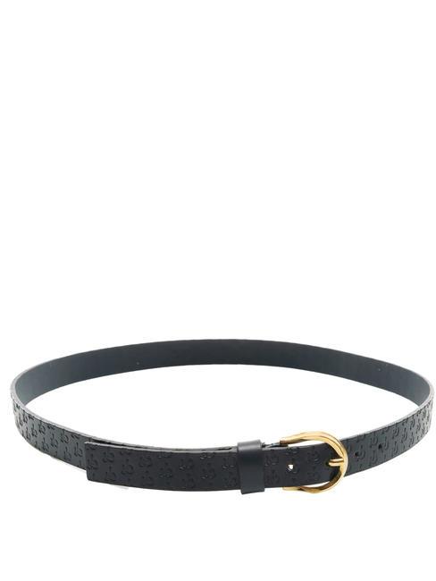 EMBOSSED Ceinture en cuir bleu - Ceintures