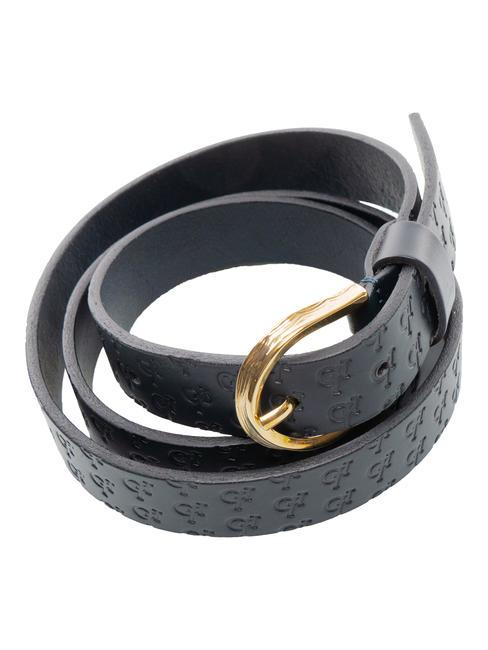 EMBOSSED Ceinture en cuir bleu - Ceintures