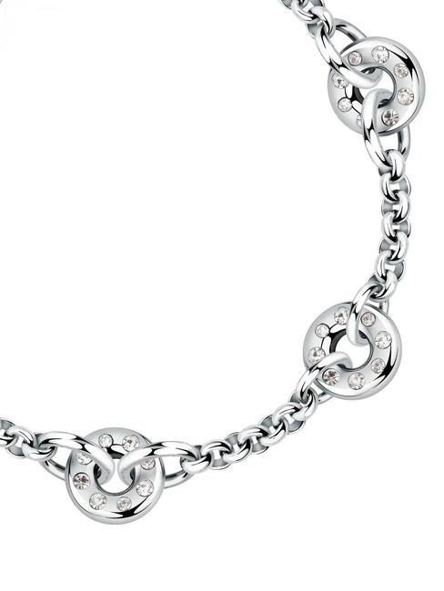 BAGLIORI Bracelet avec 3 charms et zircons ARGENT - Bracelets