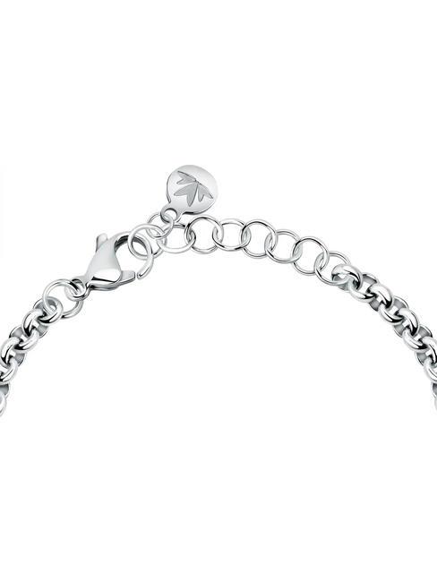 BAGLIORI Bracelet avec 3 charms et zircons ARGENT - Bracelets