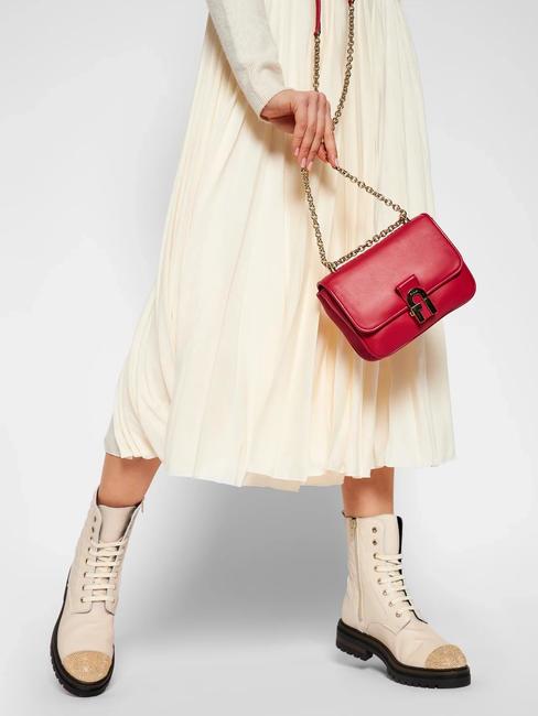 COSY Sac porté épaule en cuir nappa bruni RUBY - Sacs pour Femme