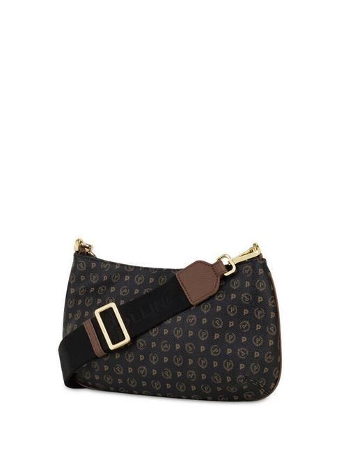 HERITAGE sac porté épaule à anse chaîne brun noir - Sacs pour Femme