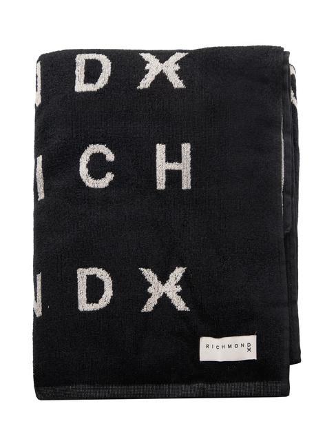 DARDERI  Serviette de plage en coton noir/gr - Accessoires Voyage