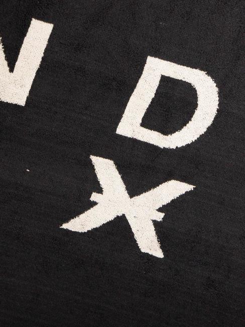 DRAPER  Serviette de plage en coton noir - Accessoires Voyage