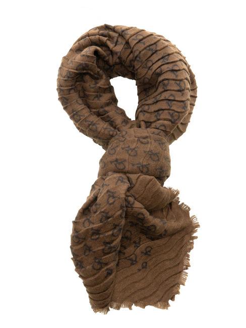 LOGO ALL OVER Foulard marron - Écharpes