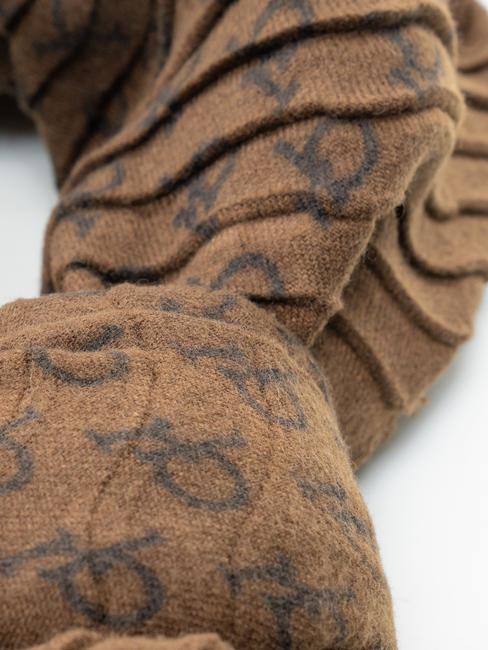 LOGO ALL OVER Foulard marron - Écharpes