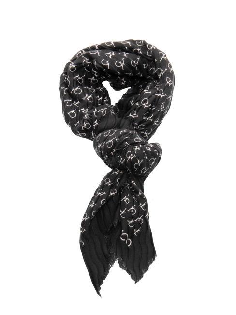 LOGO ALL OVER Foulard noir - &Eacute;charpes