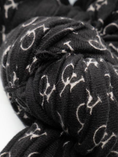 LOGO ALL OVER Foulard noir - &Eacute;charpes