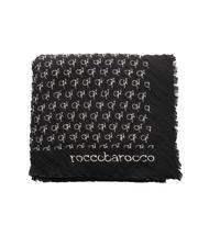ROCCOBAROCCO LOGO ALL OVER Foulard noir - &Eacute;charpes - 4