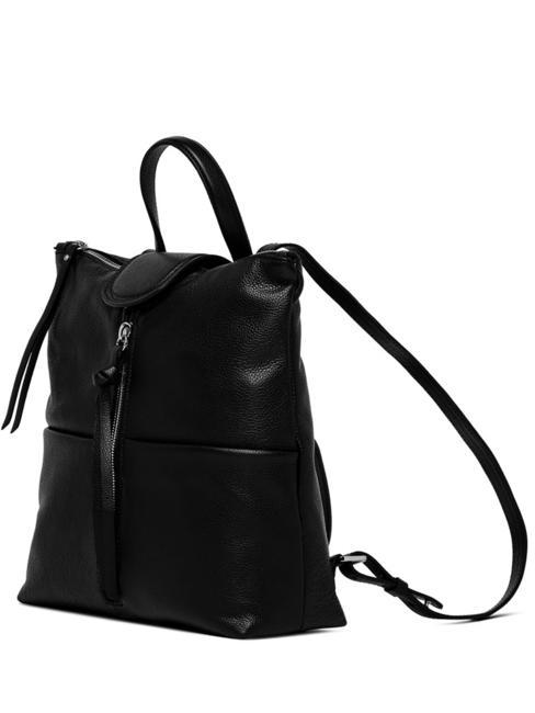 GIADA Sac &agrave; dos en cuir pour femme Noir - Sacs pour Femme