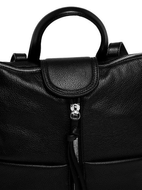 GIADA Sac &agrave; dos en cuir pour femme Noir - Sacs pour Femme