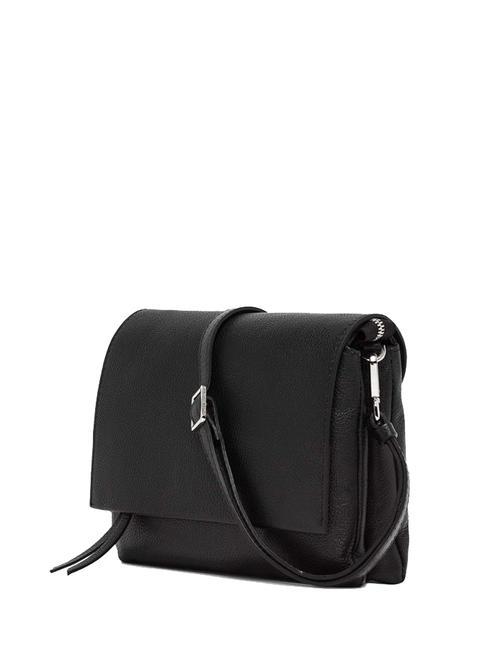 THREE Sac bandoulière, en cuir Noir - Sacs pour Femme