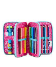 SJGANG PINKFUR GIRL Trousse avec trousse scolaire compl&egrave;te bleu &eacute;clat - &Eacute;tuis et Accessoires - 2
