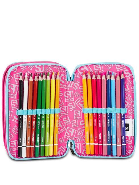 PINKFUR GIRL Trousse avec trousse scolaire compl&egrave;te bleu &eacute;clat - &Eacute;tuis et Accessoires