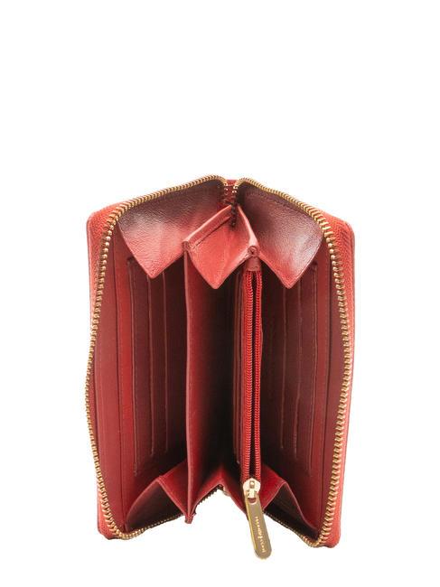 RB WALLET Portefeuille zipp&eacute; rouge - Portefeuilles Femme