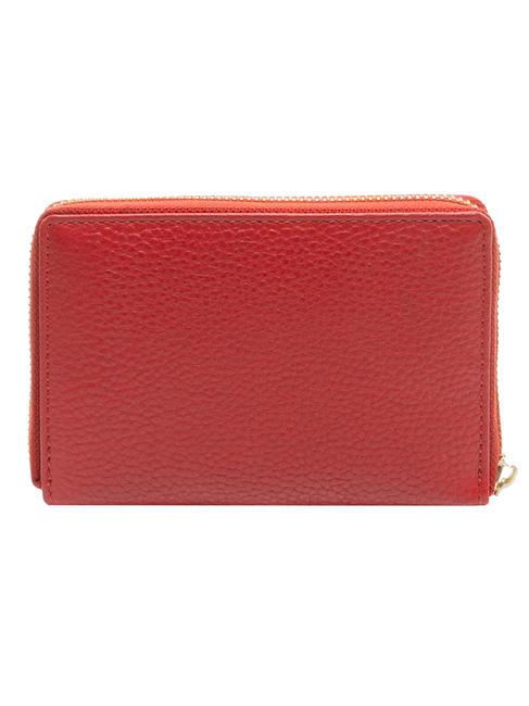 RB WALLET Portefeuille zipp&eacute; rouge - Portefeuilles Femme