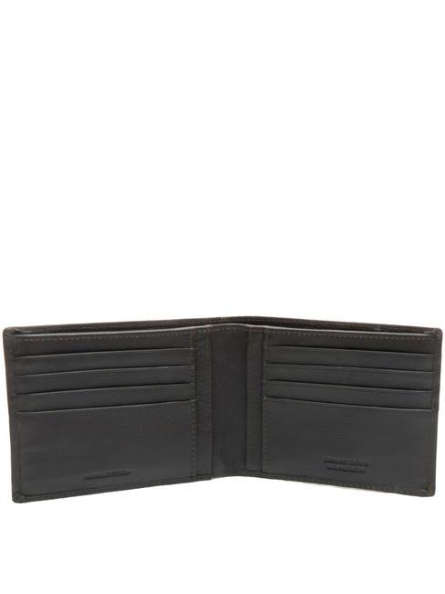 CALF Porte-feuille en cuire cheveux noirs - Portefeuilles Homme