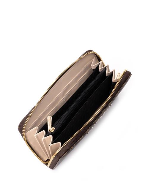 MONOGRAM Portefeuille zippé brun - Portefeuilles Femme