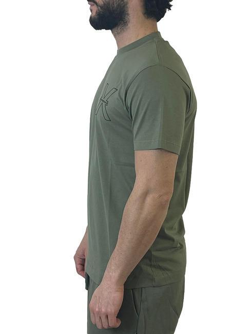RACHED T-shirt en cotton lichen vert - T-shirt