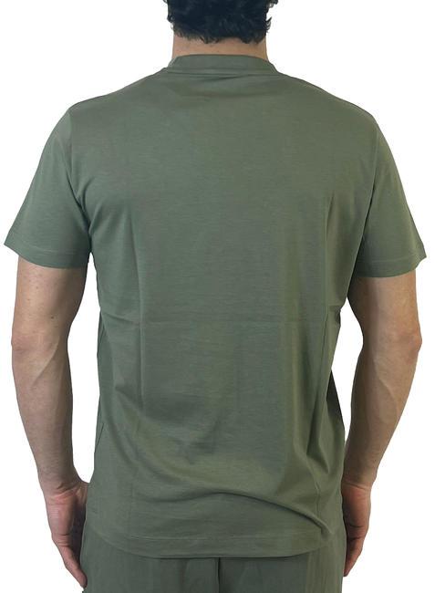RACHED T-shirt en cotton lichen vert - T-shirt