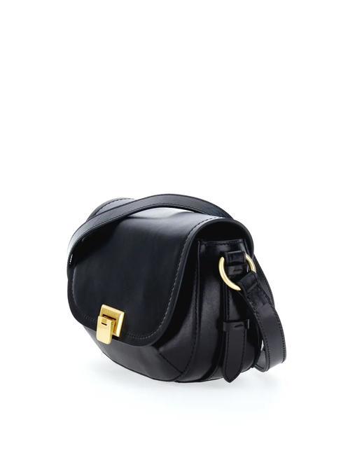 FEDERICA  Mini sac bandouli&egrave;re, en cuir black Gold - Valises Rigides
