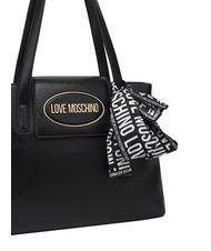 LOVE MOSCHINO FOULARD Sac de courses Noir - Sacs pour Femme - 3