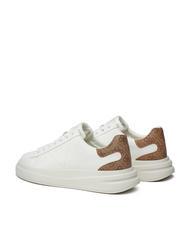 GUESS ELBA  Baskets ocre brun blanc - Chaussures Homme - 3