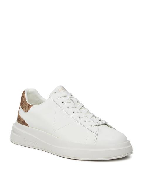 ELBA  Baskets ocre brun blanc - Chaussures Homme