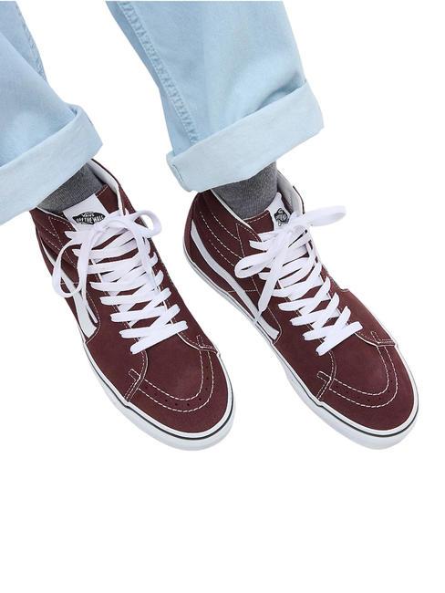 UA SK8-HI Baskets en cuir théorie des couleurs chocolat amer - Chaussures unisexe