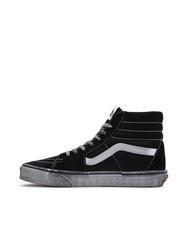VANS UA SK8-HI Baskets en cuir stress&eacute; noir/blanc - Chaussures unisexe - 3