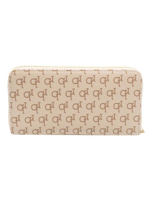 MONOGRAM Portefeuille zipp&eacute; blanc - Portefeuilles Femme
